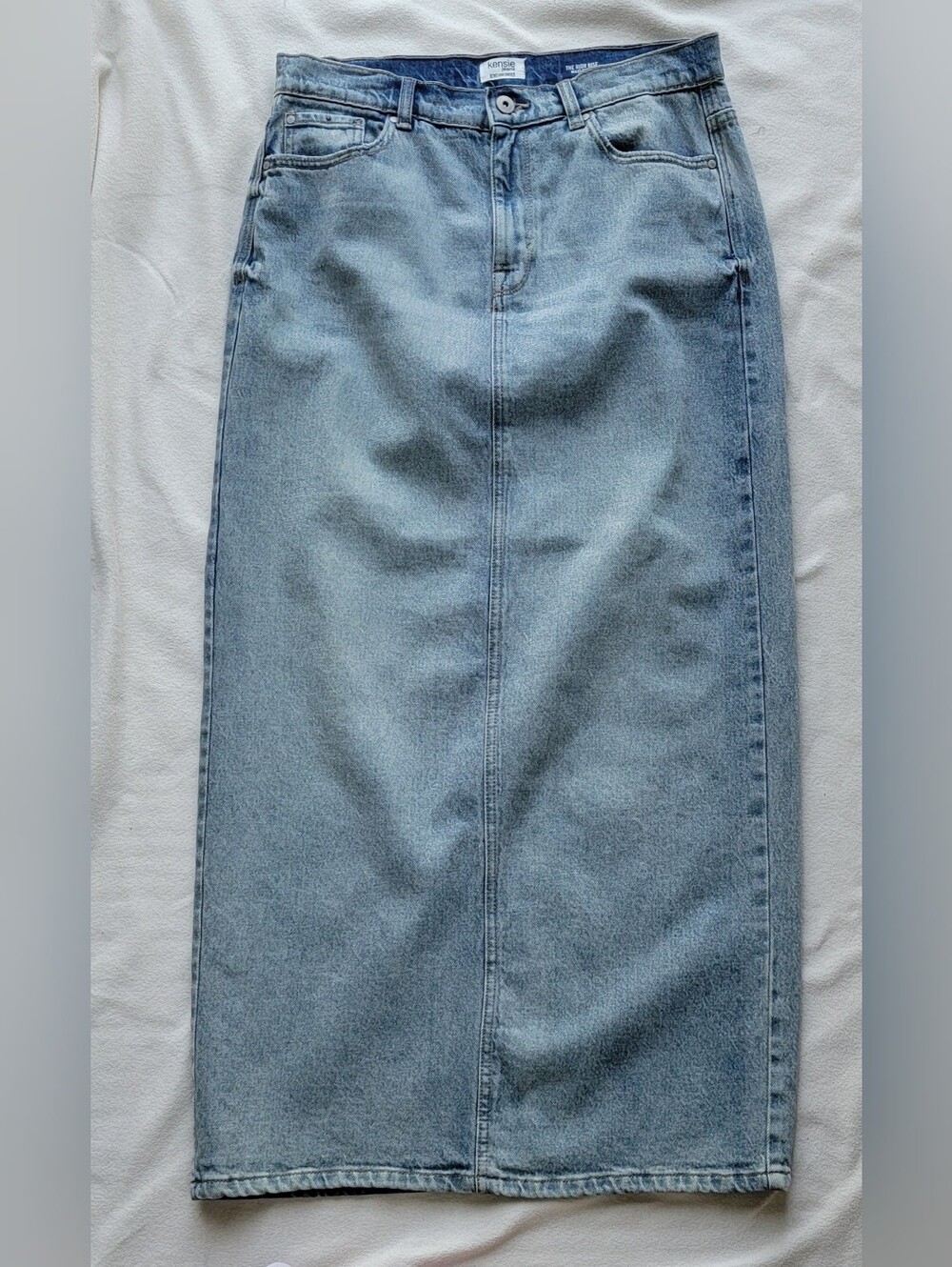 Kensie Light Blue Denim Skirt